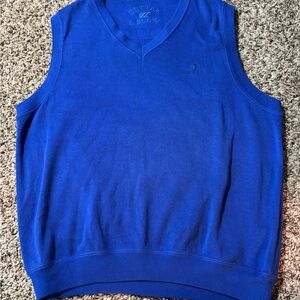 Cutter & Buck Men's V-Neck Blue Sweater Vest